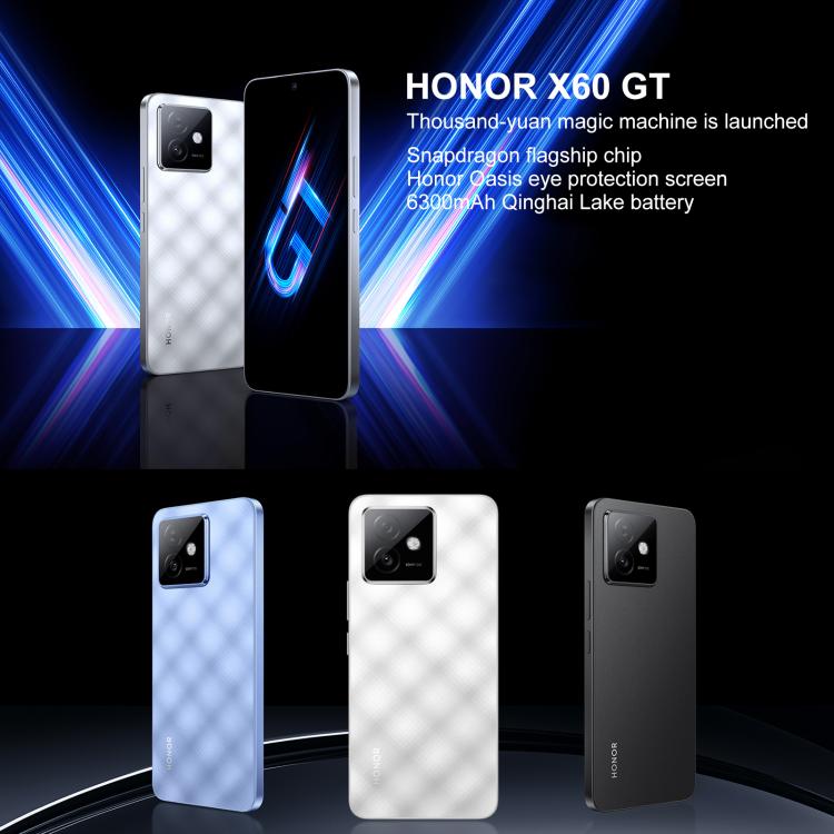Honor X60 GT, 12GB+256GB, In-screen Fingerprint, 6.7 inch MagicOS 9.0 Android 15.0 Snapdragon 8+ Gen 1 Octa Core, Network: 5G, OTG, NFC (Black) - free shipping - PMc TechLife - Order now!