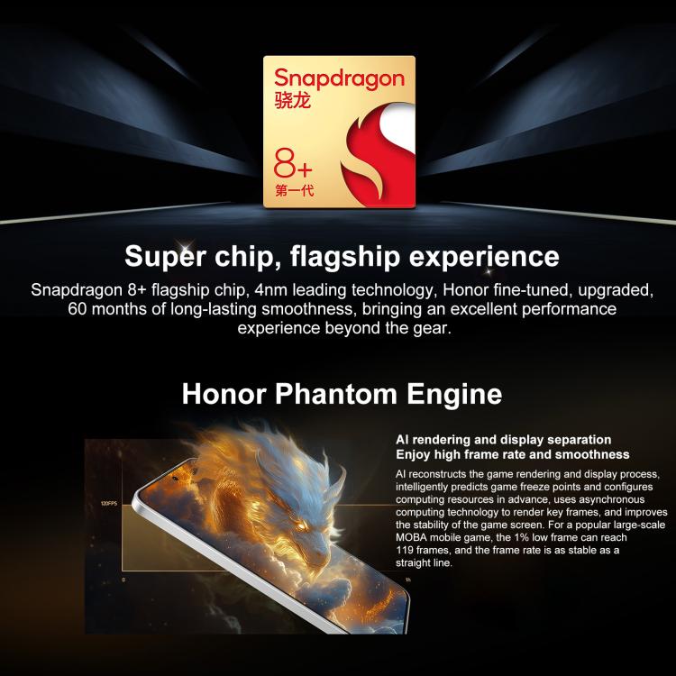 Honor X60 GT, 12GB+256GB, In-screen Fingerprint, 6.7 inch MagicOS 9.0 Android 15.0 Snapdragon 8+ Gen 1 Octa Core, Network: 5G, OTG, NFC (Black) - free shipping - PMc TechLife - Order now!