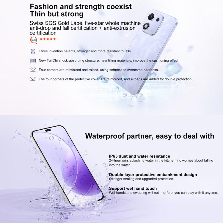 Honor X70i, 8GB+256GB, In-screen Fingerprint, 6.7 inch MagicOS 9.0 Android 15.0 Dimensity 7025 Ultra Octa Core, Network: 5G, OTG, NFC (Purple) - free shipping - PMc TechLife - Order now!