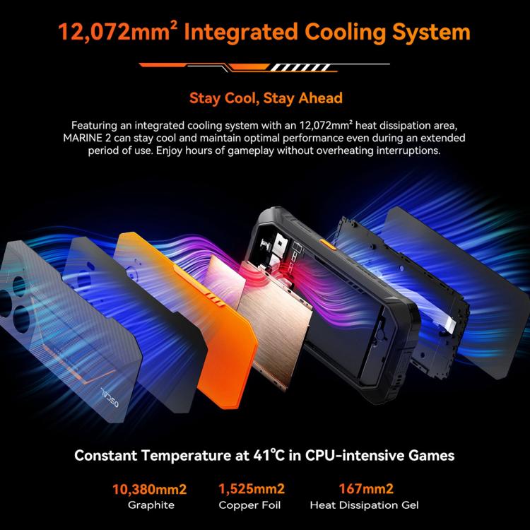 Blackview Oscal Marine 2, 4GB+64GB, 6.56 inch Android 15 Unisoc UMS9230E T615 Octa Core, Network: 4G, OTG, NFC (Black) - free shipping - PMC TechLife - Order now!