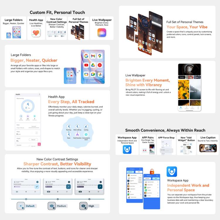 Blackview Oscal Pilot 3 5G Rugged Phone, 12GB+256GB, Night Vision Camera, 6.78 inch Android 15 MediaTek Dimensity 6300 Octa Core, Network: 5G, OTG, NFC (Black) - free shipping - PMC TechLife - Order now!