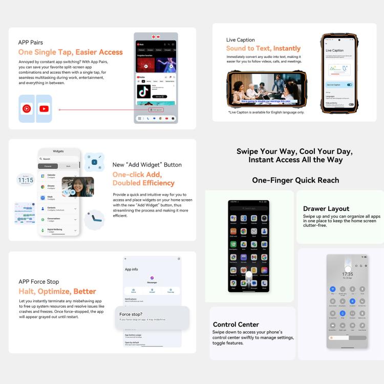 Blackview Oscal Pilot 3 5G Rugged Phone, 12GB+256GB, Night Vision Camera, 6.78 inch Android 15 MediaTek Dimensity 6300 Octa Core, Network: 5G, OTG, NFC (Black) - free shipping - PMC TechLife - Order now!