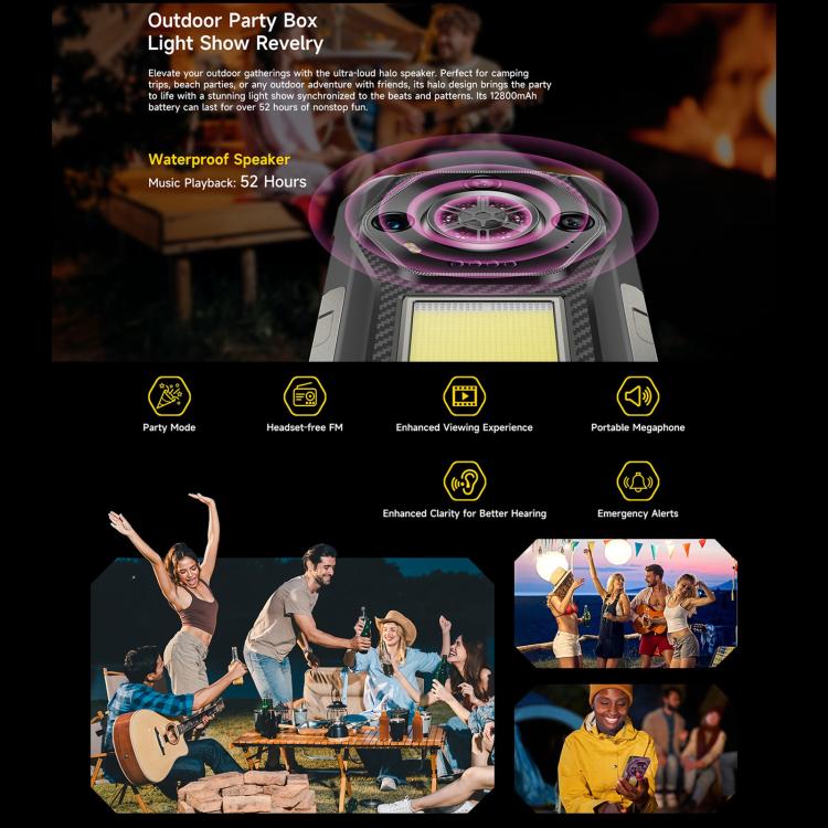 Ulefone Armor 30, 12GB+512GB, Night Vision, IP68/IP69K Rugged Phone, 6.95 inch Android 15 MediaTek Helio G100 Octa Core, Network: 4G, NFC, OTG (Black) - free shipping - PMC TechLife - Order now!