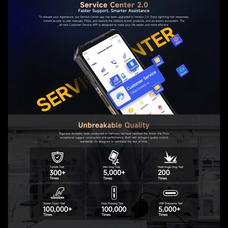 Ulefone Armor X16 Pro, 8GB+256GB, Night Vision, IP68/IP69K Rugged Phone, 6.56 inch Android 15 MediaTek Dimensity 6300 Octa Core, Network: 5G, NFC, OTG (Wasteland Shadow) - free shipping - PMC TechLife - Order now!