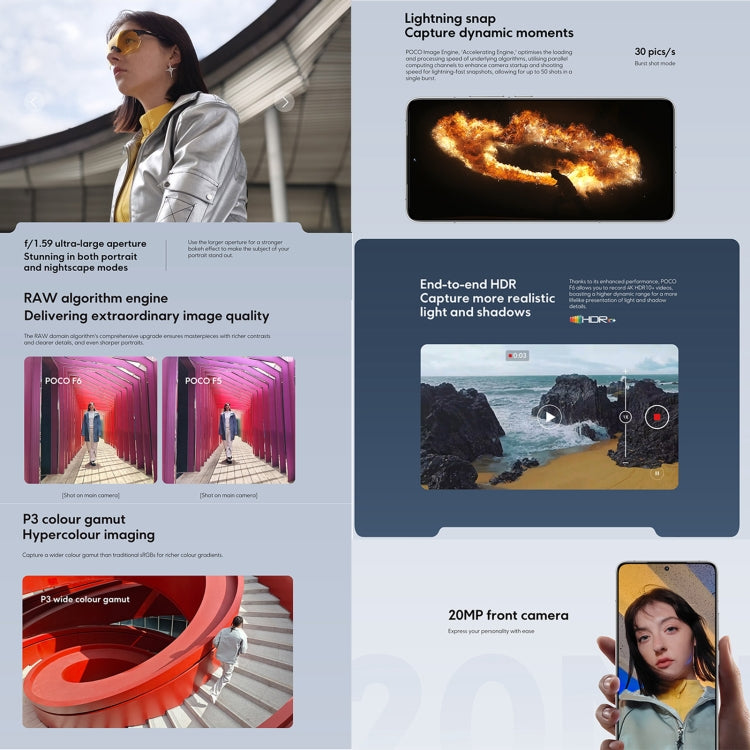 Xiaomi POCO F6 Global, 12GB+512GB, In-screen Fingerprint, 6.67 inch Xiaomi HyperOS Snapdragon 8s Gen 3 Octa Core 3.0GHz, NFC, Network: 5G (Black) - free shipping - PMC Jewellery - Order now!