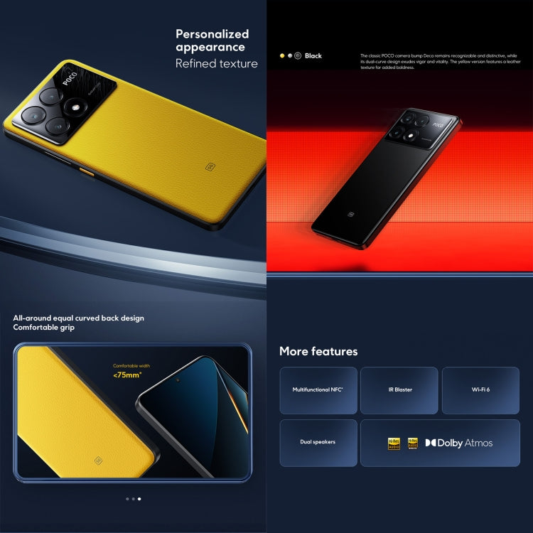 Xiaomi POCO X6 Pro Global, 12GB+512GB, In-screen Fingerprint, 6.67 inch Xiaomi HyperOS MediaTek Dimensity 8300-Ultra Octa Core 3.35GHz, NFC, Network: 5G (Grey) - free shipping - PMC Jewellery - Order now!