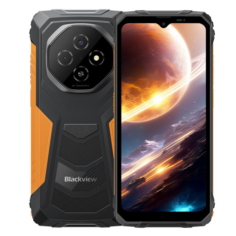 Blackview FORT 1, 6GB+256GB, 6.56 inch Android 15 Unisoc UMS9230E T615 Octa Core, Network: 4G, OTG, NFC (Orange) - free shipping - PMC TechLife - Order now!