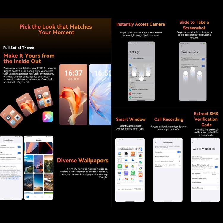 Blackview FORT 1, 6GB+256GB, 6.56 inch Android 15 Unisoc UMS9230E T615 Octa Core, Network: 4G, OTG, NFC (Green) - free shipping - PMC TechLife - Order now!