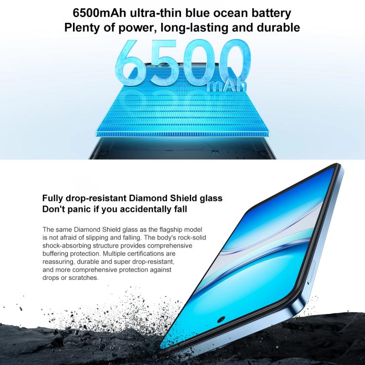 vivo Y300i, 12GB+256GB, Face ID / Side Fingerprint, 6.68 inch Android 15 OriginOS 5 Snapdragon 4 Gen 2 Octa Core, OTG, NFC, Network: 5G (Blue) - free shipping - PMc TechLife - Order now!