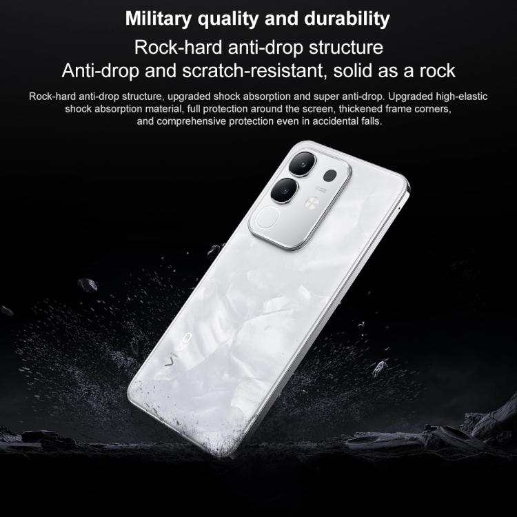 vivo Y300t, 8GB+128GB, Face ID / Side Fingerprint,  6.72 inch Android 15 OriginOS 5 Dimensity 7300 Octa Core, OTG, NFC, Network: 5G (White) - free shipping - PMc TechLife - Order now!