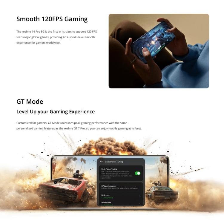 Realme 14 Pro, 16GB+512GB, Screen Fingerprint Identification, 6.77 inch Realme UI 6.0 Dimensity 7300 Octa Core, NFC, Network: 5G (Grey) - free shipping - PMc TechLife - Order now!