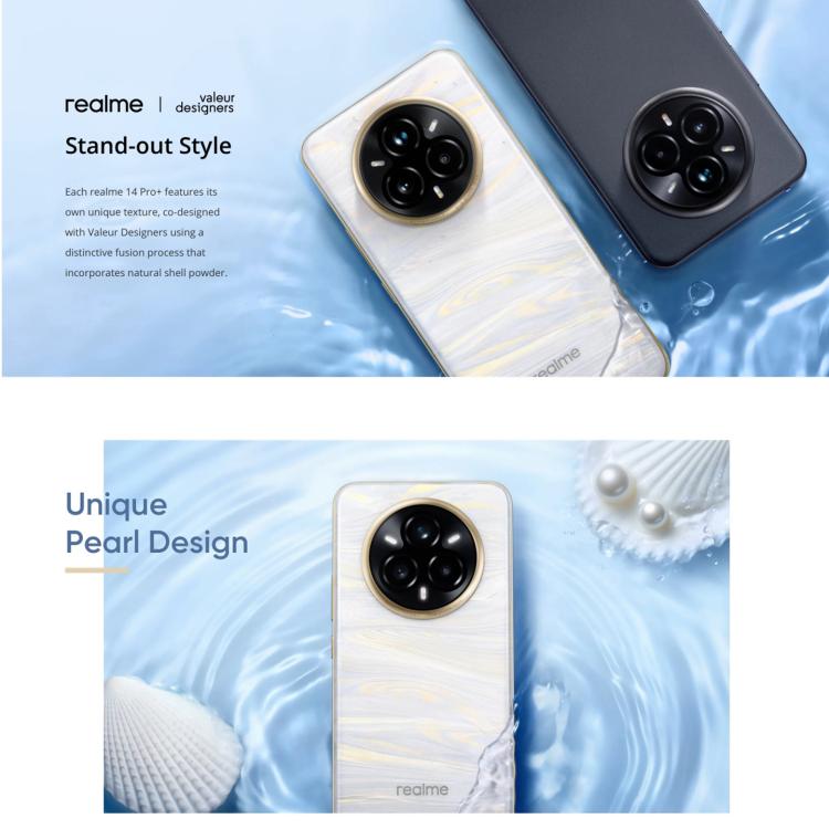 Realme 14 Pro+, 12GB+512GB, Screen Fingerprint Identification, 6.83 inch Realme UI 6.0 Snapdragon 7s Gen 3 Octa Core, NFC, Network: 5G (Grey) - free shipping - PMc TechLife - Order now!