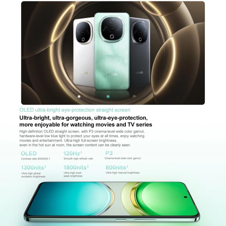 vivo Y300, 8GB+256GB, Face ID / Screen Fingerprint Identification, 6.77 inch Android 15 OriginOS 5 Dimensity 6300 Octa Core, OTG, Network: 5G (Black) - free shipping - PMc TechLife - Order now!