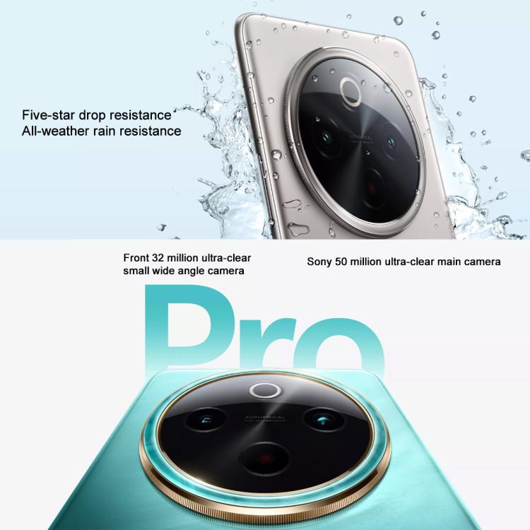vivo Y300 Pro, 12GB+256GB, Face ID / Screen Fingerprint Identification, 6.77 inch Android 14 OriginOS 4 Snapdragon 6 Gen 1 Octa Core, OTG, Network: 5G (Cyan) - free shipping - PMc TechLife - Order now!