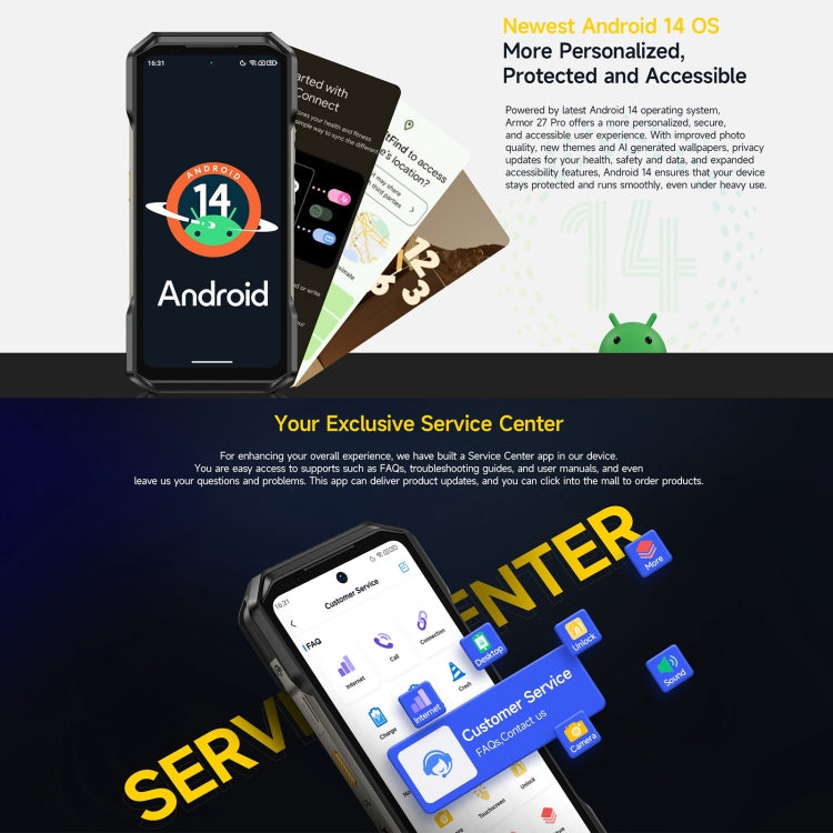 Ulefone Armor 27 Pro Rugged Phone, 12GB+256GB, Night Vision, 10600mAh, 6.78 inch Android 14 MediaTek Dimensity 6300 Octa Core, Network: 5G, NFC (Black) - free shipping - PMC TechLife - Order now!