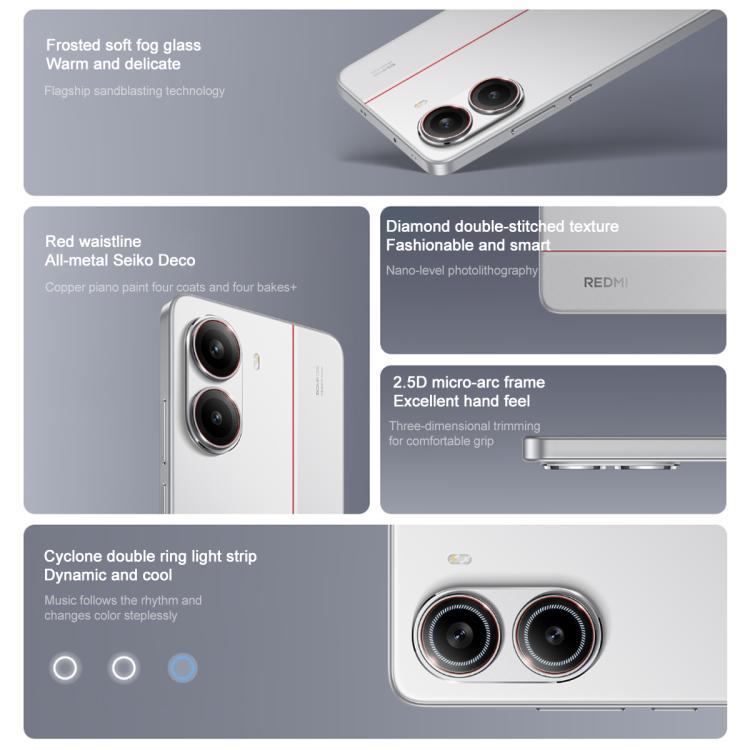 Xiaomi REDMI Turbo 4, 12GB+512GB, 6.67 inch Xiaomi HyperOS 2 Dimensity 8400-Ultra Octa Core 3.0GHz, NFC, Network: 5G (White) - free shipping - PMc TechLife - Order now!