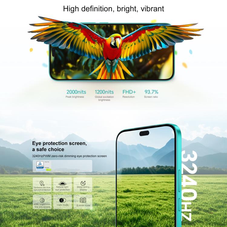 Honor Play9T Pro, 12GB+256GB, Screen Fingerprint, 6.7 inch MagicOS 8.0 Android 14.0 Dimensity 6080 Octa Core, Network: 5G, OTG (Black) - free shipping - PMc TechLife - Order now!