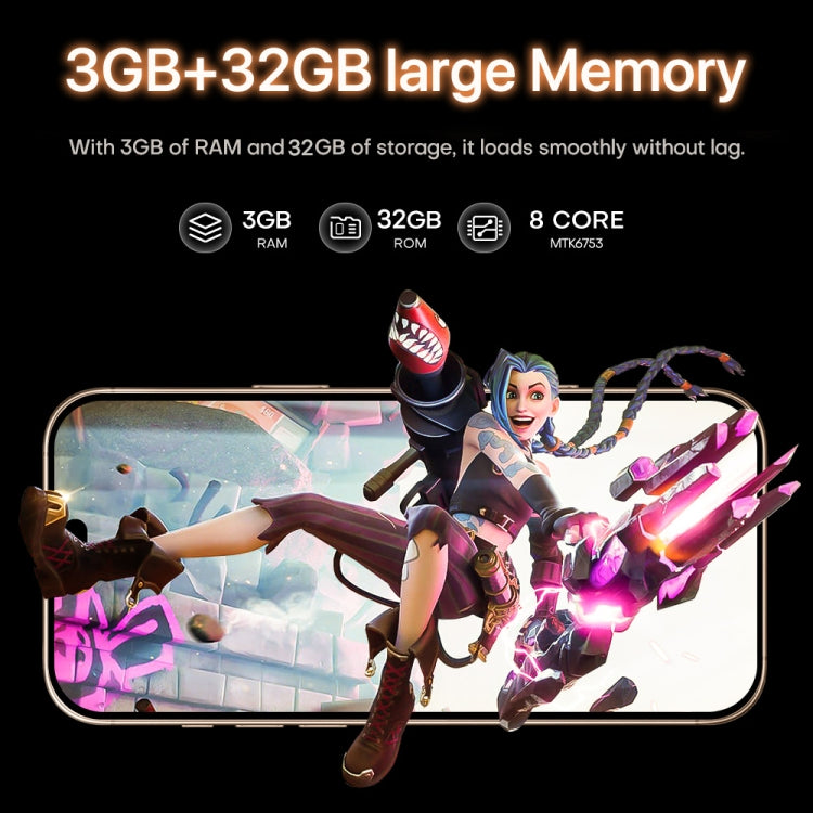 i16 Pro Max / A08, 3GB+32GB, 6.73 inch Screen, Face Identification, Android 8.1 MTK6753 Octa Core, Network: 3G, Dual SIM, EU Plug (White) - free shipping - PMC Jewellery - Order now!