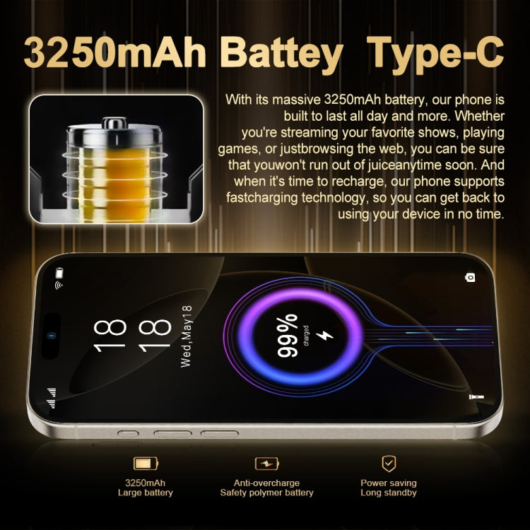 i16 Pro Max / Q5, 2GB+16GB, 6.5 inch Screen, Face Identification, Android 8.1 MTK6580P Quad Core, Network: 3G, Dual SIM, EU Plug (Blue) - free shipping - PMC Jewellery - Order now!