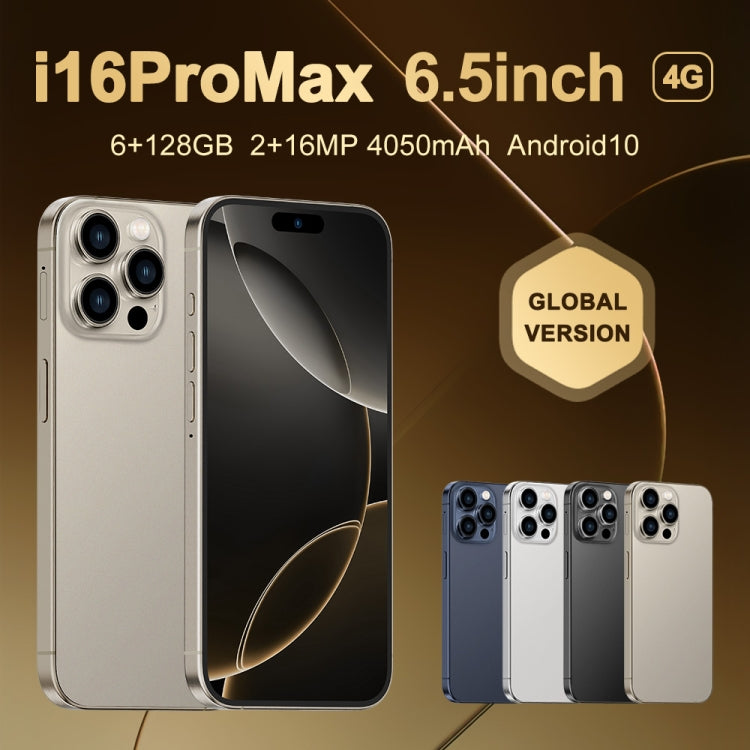 i16 Pro Max / Q5A, 6GB+128GB, 6.5 inch Screen, Face Identification, Android 10 MTK6762 Octa Core, OTG, NFC, Network: 4G, Dual SIM, EU Plug (Blue) - free shipping - PMC Jewellery - Order now!