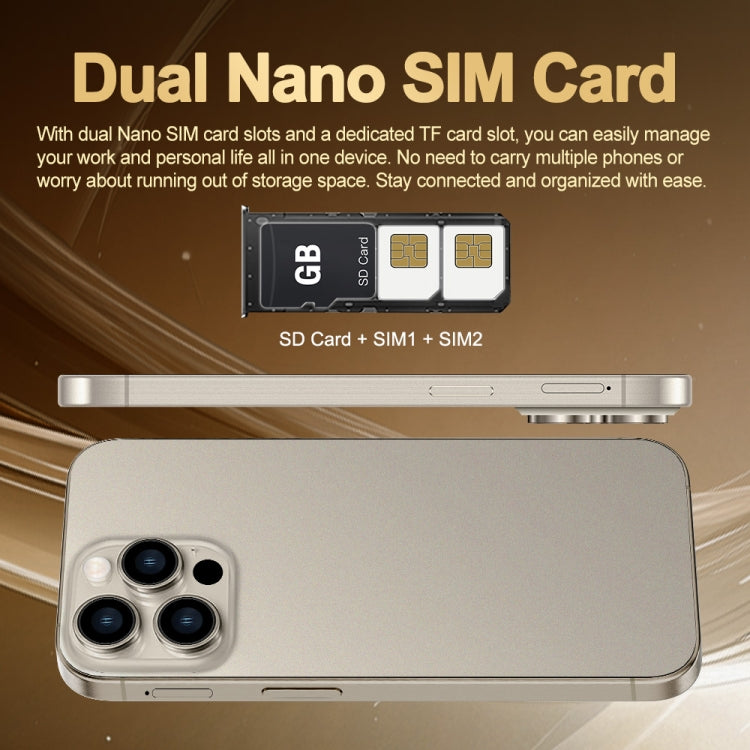 i16 Pro Max / Q5A, 6GB+128GB, 6.5 inch Screen, Face Identification, Android 10 MTK6762 Octa Core, OTG, NFC, Network: 4G, Dual SIM, US Plug (White) - free shipping - PMC Jewellery - Order now!