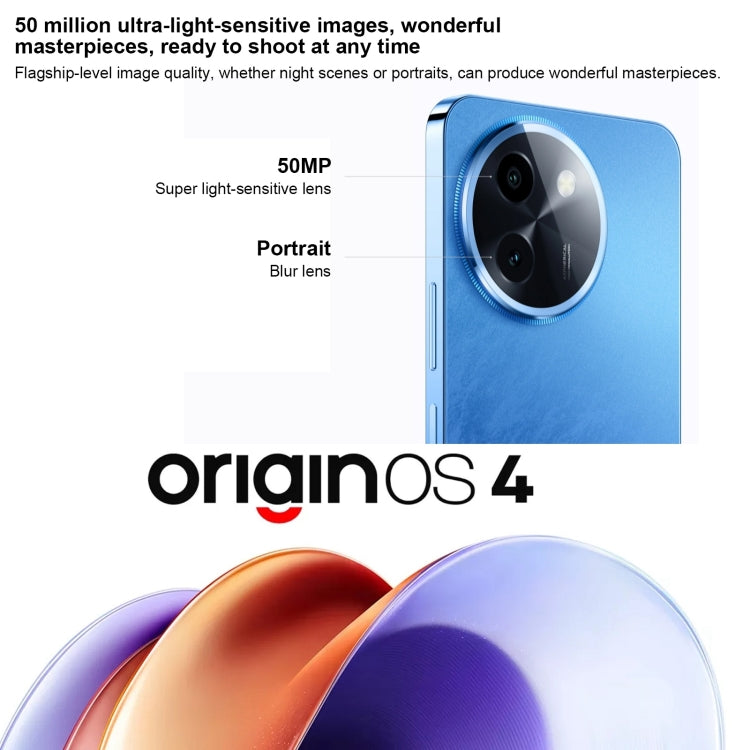 vivo Y200i, Dual Back Cameras, 12GB+512GB, Face ID Screen Fingerprint Identification, 6.72 inch Android 14.0 OriginOS 4 Snapdragon 4 Gen 2 Octa Core 2.2GHz, OTG, Network: 5G, Support Google Play (White) - free shipping - PMC Jewellery - Order now!