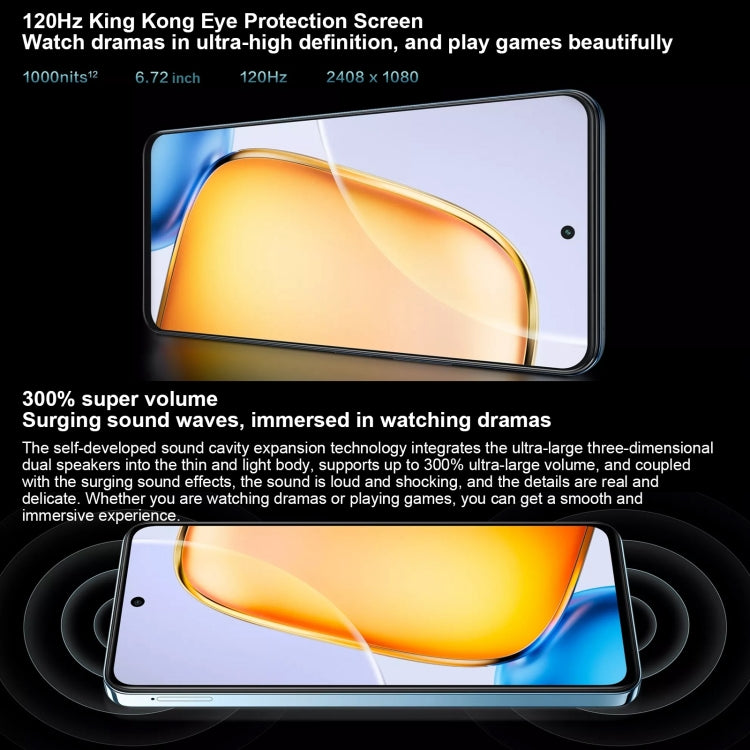 vivo Y200t, Dual Back Cameras, 8GB+128GB, Face ID Screen Fingerprint Identification, 6.72 inch Android 14.0 OriginOS 4 Snapdragon 6 Gen 1 Octa Core 2.2GHz, OTG, Network: 5G, Support Google Play (Blue) - free shipping - PMC TechLife - Order now!