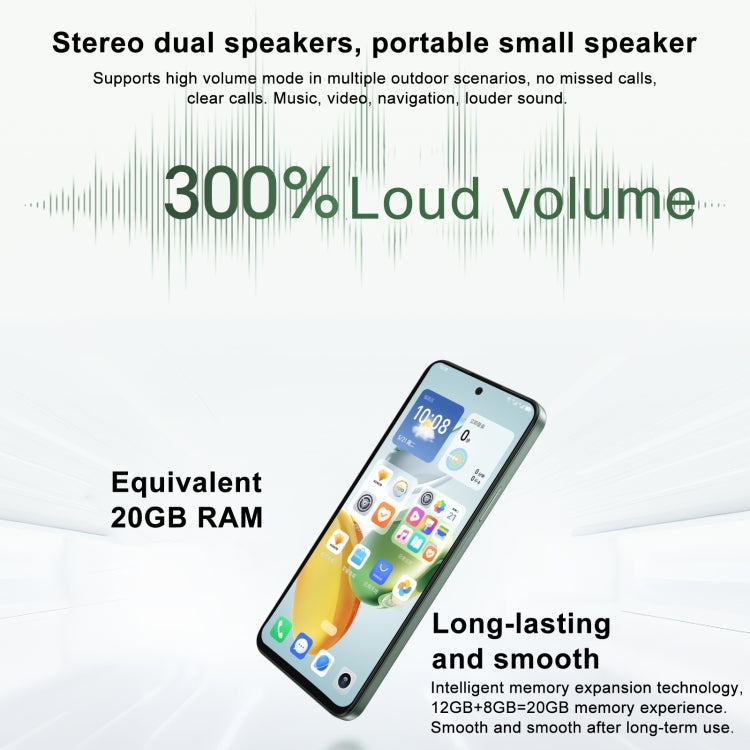 Honor Play 60 Plus 5G, 12GB+512GB, 6.77 inch MagicOS 8.0 Qualcomm Snapdragon 4 Gen2 Octa Core up to 2.2GHz, Network: 5G, OTG, Not Support Google Play (White) - free shipping - PMC Jewellery - Order now!