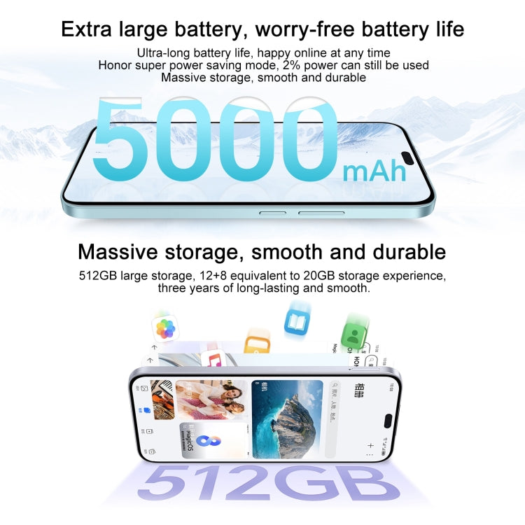Honor X60i,  8GB+256GB, Screen Fingerprint, 6.7 inch MagicOS 8.0 Dimensity 6080 Octa Core, Network: 5G, OTG, Not Support Google Play (White) - free shipping - PMC Jewellery - Order now!