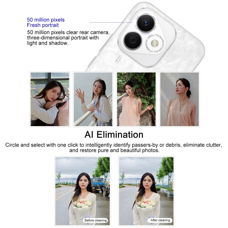 Honor X60i, 12GB+512GB, Screen Fingerprint, 6.7 inch MagicOS 8.0 Dimensity 6080 Octa Core, Network: 5G, OTG, Not Support Google Play (White) - free shipping - PMC Jewellery - Order now!