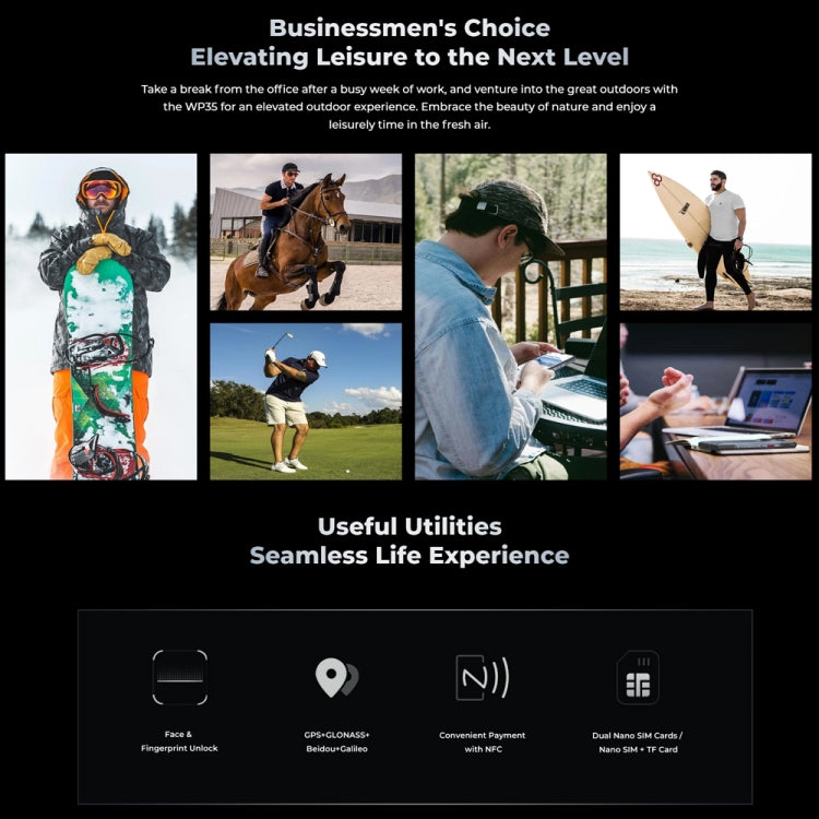 Oukitel WP35 5G Rugged Phone, 8GB+256GB, IP68/IP69K Fingerprint Identification, 11000mAh, 6.6 inch MediaTek Dimensity 6100+ Octa Core, NFC, OTG, Network: 5G (Green) - free shipping - PMC TechLife - Order now!