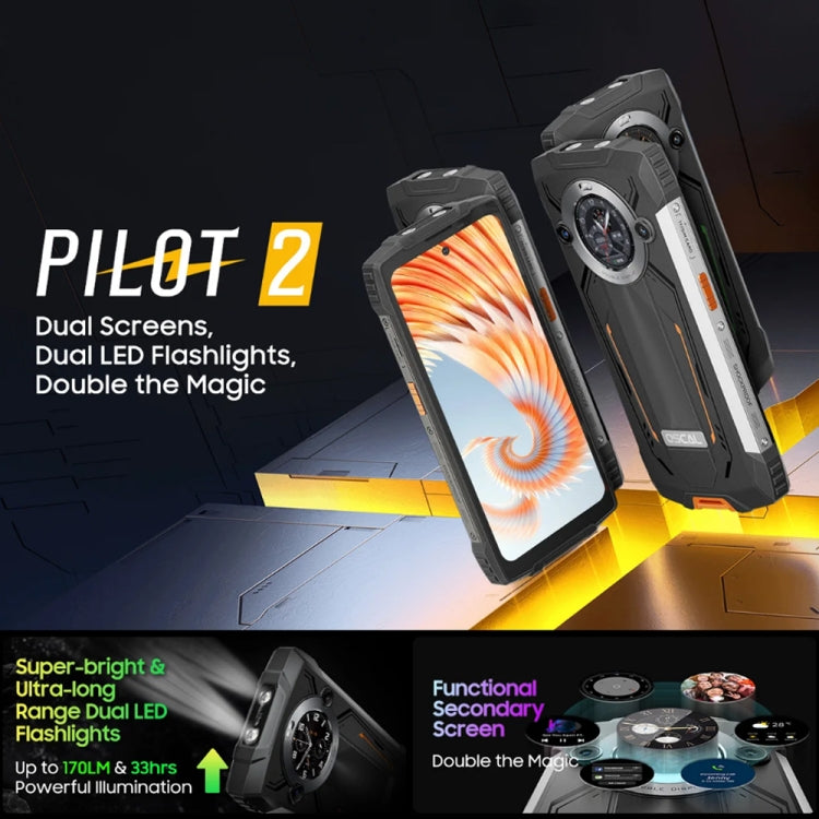 Blackview Oscal PILOT 2, 8GB+256GB, IP68/IP69K/MIL-STD-810H, 6.5 inch Android 14 MediaTek MT6789 Octa Core, Network: 4G, OTG, NFC (Orange) - Blackview by PMC TechLife | Online Shopping South Africa | PMC TechLife | Buy Now Pay Later Mobicred