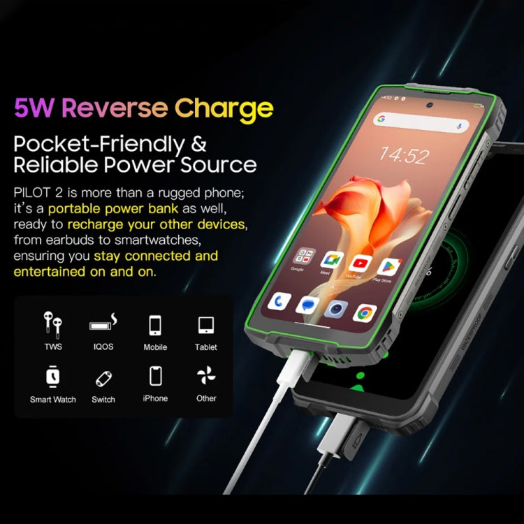 Blackview Oscal PILOT 2, 8GB+256GB, IP68/IP69K/MIL-STD-810H, 6.5 inch Android 14 MediaTek MT6789 Octa Core, Network: 4G, OTG, NFC (Orange) - Blackview by PMC TechLife | Online Shopping South Africa | PMC TechLife | Buy Now Pay Later Mobicred