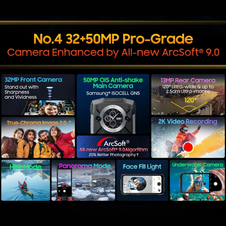 Blackview Oscal PILOT 2, 8GB+256GB, IP68/IP69K/MIL-STD-810H, 6.5 inch Android 14 MediaTek MT6789 Octa Core, Network: 4G, OTG, NFC (Orange) - Blackview by PMC TechLife | Online Shopping South Africa | PMC TechLife | Buy Now Pay Later Mobicred