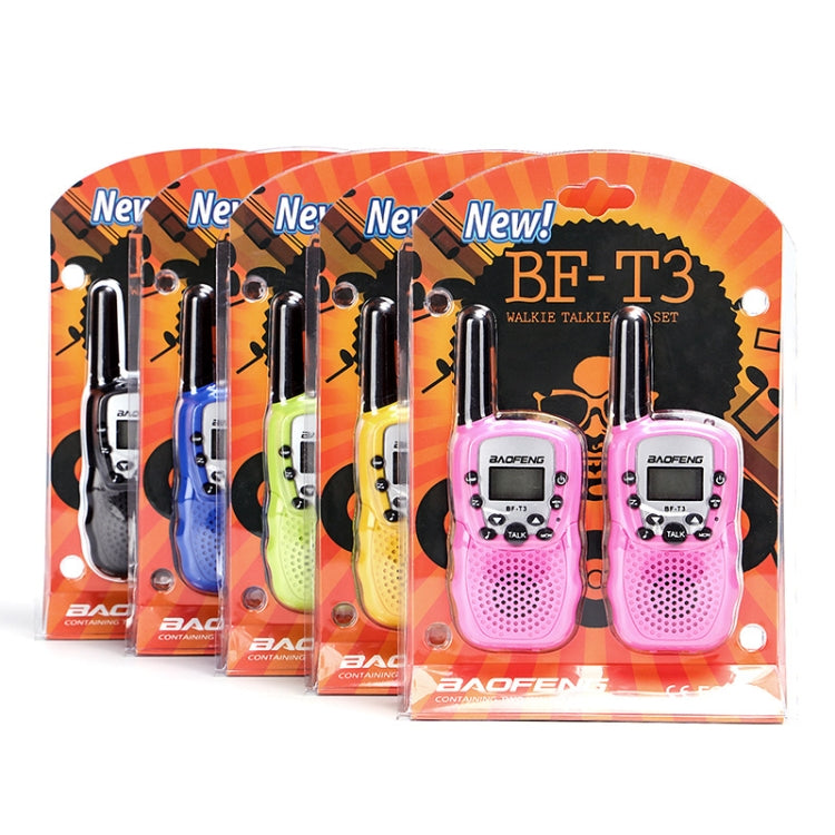 2 PCS BaoFeng BF-T3 1W Children Single Band Radio Handheld Walkie Talkie with Monitor Function, UK Plug - Handheld Walkie Talkie by BAOFENG | Online Shopping South Africa | PMC TechLife | Buy Now Pay Later Mobicred