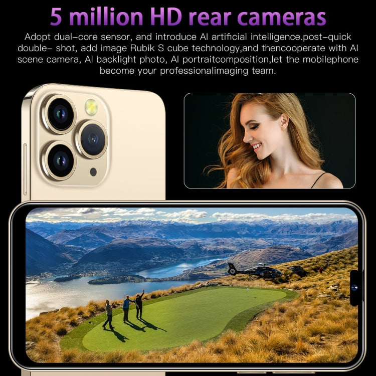 i14 Pro Max N85+, 2GB+16GB, 6.3 inch Screen, Face Identification, Android 6.0 Spreadtrum 7731G Quad Core, Network: 3G, Dual SIM,  with 64GB TF Card(Green) -  by PMC TechLife | Online Shopping South Africa | PMC TechLife | Buy Now Pay Later Mobicred