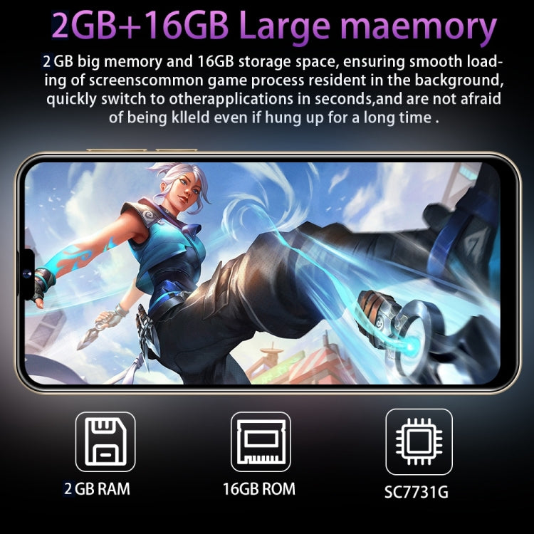 i14 Pro Max N85+, 2GB+16GB, 6.3 inch Screen, Face Identification, Android 6.0 Spreadtrum 7731G Quad Core, Network: 3G, Dual SIM,  with 64GB TF Card(Green) -  by PMC TechLife | Online Shopping South Africa | PMC TechLife | Buy Now Pay Later Mobicred