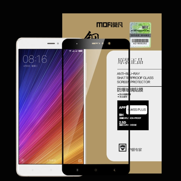 MOFI Xiaomi Mi 5s Plus 0.3mm 9H Hardness 2.5D Explosion-proof Full Screen Tempered Glass Screen Film(White) -  by MOFI | Online Shopping South Africa | PMC TechLife | Buy Now Pay Later Mobicred