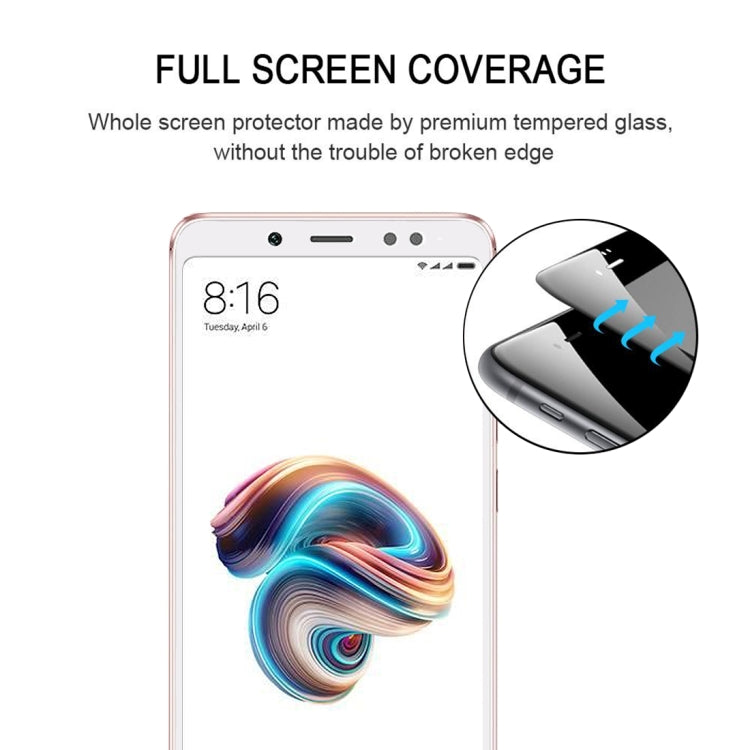 0.33mm 9H 2.5D Full Screen Fully Adhesive Tempered Glass Film for Xiaomi Redmi Note 5 Pro(White) -  by PMC TechLife | Online Shopping South Africa | PMC TechLife