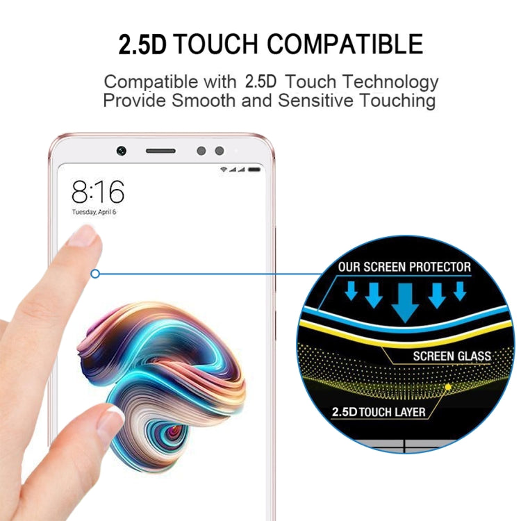 0.33mm 9H 2.5D Full Screen Fully Adhesive Tempered Glass Film for Xiaomi Redmi Note 5 Pro(White) -  by PMC TechLife | Online Shopping South Africa | PMC TechLife