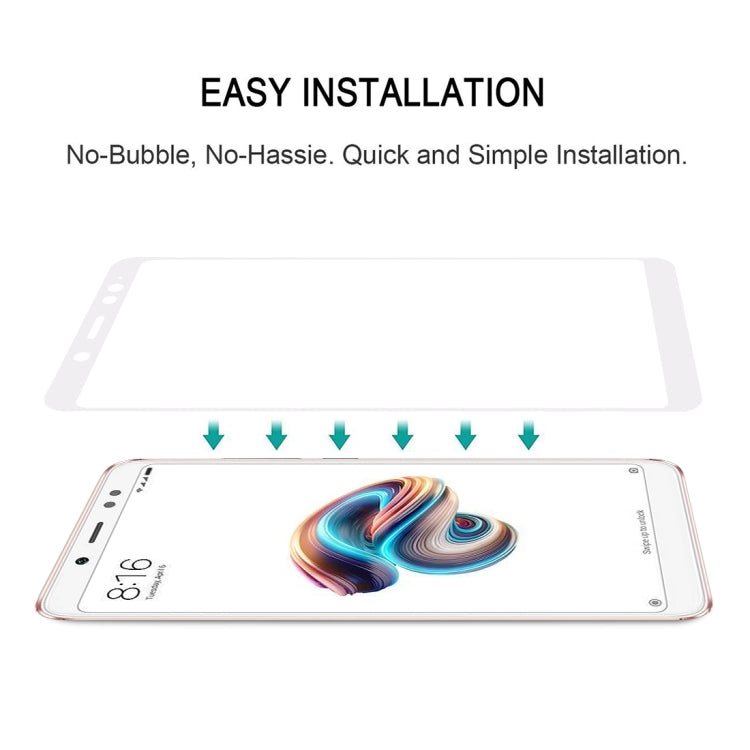 0.33mm 9H 2.5D Full Screen Fully Adhesive Tempered Glass Film for Xiaomi Redmi Note 5 Pro(White) -  by PMC TechLife | Online Shopping South Africa | PMC TechLife