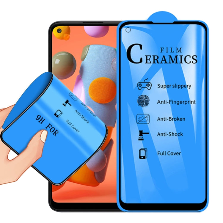 For Samsung Galaxy A11 2.5D Full Glue Full Cover Ceramics Film - Galaxy Tempered Glass by PMC TechLife | Online Shopping South Africa | PMC TechLife
