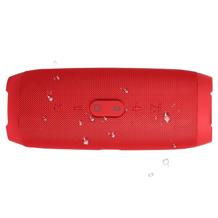 Charge3 Life Waterproof Bluetooth Stereo Speaker, Built-in MIC, Support Hands-free Calls & TF Card & AUX IN & Power Bank(Red) - Waterproof Speaker by PMC TechLife | Online Shopping South Africa | PMC TechLife | Buy Now Pay Later Mobicred