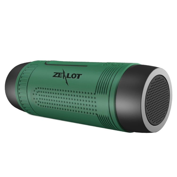 Zealot S1 Multifunctional Outdoor Waterproof Bluetooth Speaker, 4000mAh Battery, For iPhone, Galaxy, Sony, Lenovo, HTC, Huawei, Google, LG, Xiaomi, other Smartphones(Green) - free shipping - PMC Jewellery - Order now!