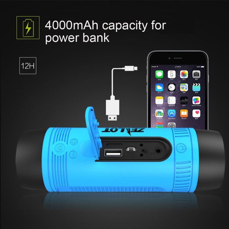 Zealot S1 Multifunctional Outdoor Waterproof Bluetooth Speaker, 4000mAh Battery, For iPhone, Galaxy, Sony, Lenovo, HTC, Huawei, Google, LG, Xiaomi, other Smartphones(Grey) - free shipping - PMC Jewellery - Order now!