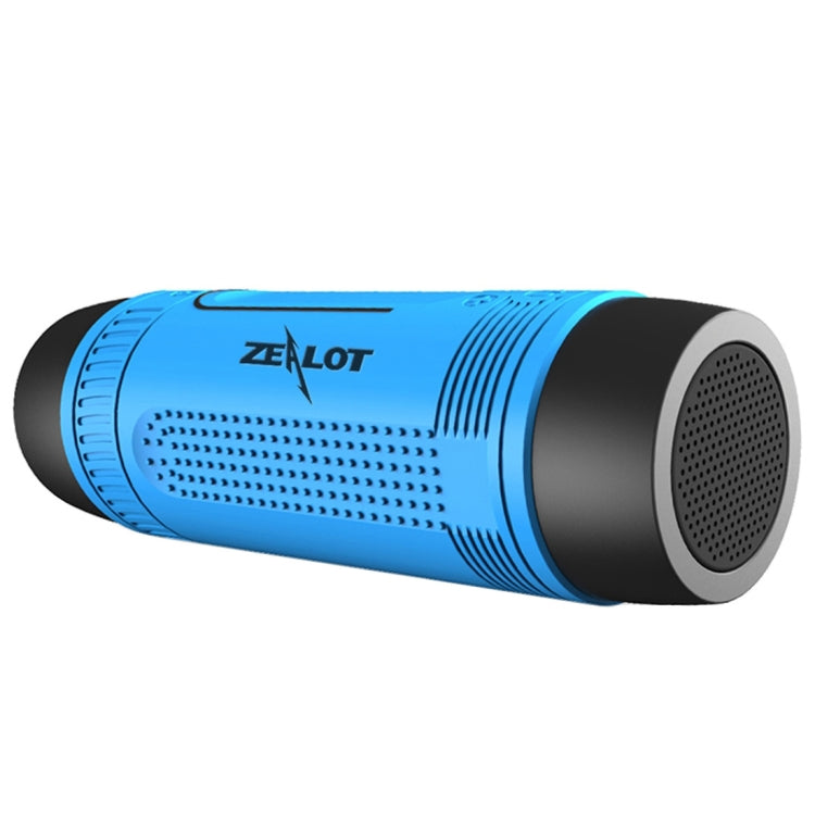 Zealot S1 Multifunctional Outdoor Waterproof Bluetooth Speaker, 4000mAh Battery, For iPhone, Galaxy, Sony, Lenovo, HTC, Huawei, Google, LG, Xiaomi, other Smartphones(Blue) - free shipping - PMC Jewellery - Order now!