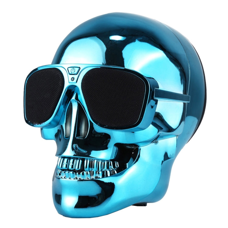 Sunglasses Skull Bluetooth Stereo Speaker, for iPhone, Samsung, HTC, Sony and other Smartphones (Blue) - Desktop Speaker by PMC Jewellery | Online Shopping South Africa | PMC Jewellery | Buy Now Pay Later Mobicred