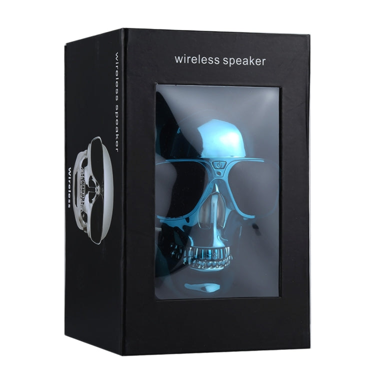 Sunglasses Skull Bluetooth Stereo Speaker, for iPhone, Samsung, HTC, Sony and other Smartphones (Blue) - Desktop Speaker by PMC Jewellery | Online Shopping South Africa | PMC Jewellery | Buy Now Pay Later Mobicred