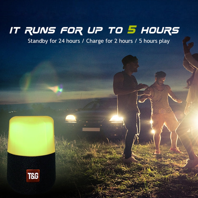 T&G TG168 Portable Wireless Bluetooth V5.0 Stereo Speaker with Handle, Built-in MIC, Support Flashing LED Light & TF Card & U Disk & AUX IN & FM(Black) - Desktop Speaker by T&G | Online Shopping South Africa | PMC TechLife | Buy Now Pay Later Mobicred