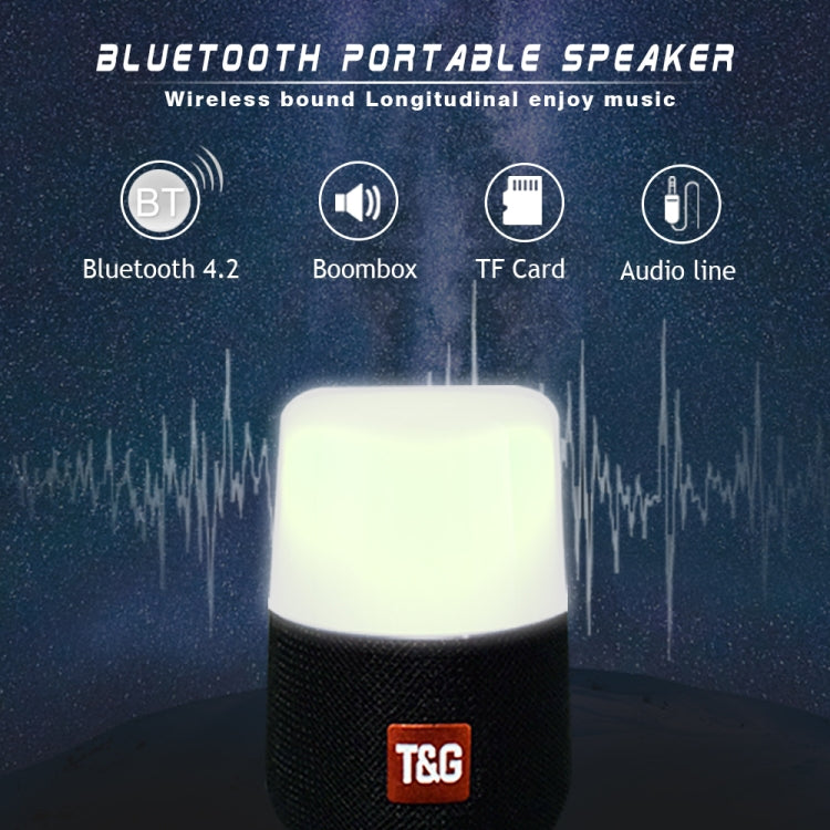 T&G TG168 Portable Wireless Bluetooth V5.0 Stereo Speaker with Handle, Built-in MIC, Support Flashing LED Light & TF Card & U Disk & AUX IN & FM(Red) - Desktop Speaker by T&G | Online Shopping South Africa | PMC TechLife | Buy Now Pay Later Mobicred